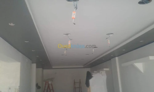 PLACOPLATRE - FAUX PLAFOND-PARQUET. PVC