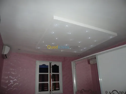 PLACOPLATRE - FAUX PLAFOND-PARQUET. PVC