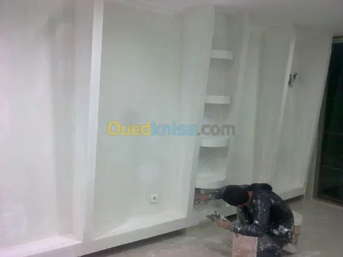 placo platre BA 13 et decoration