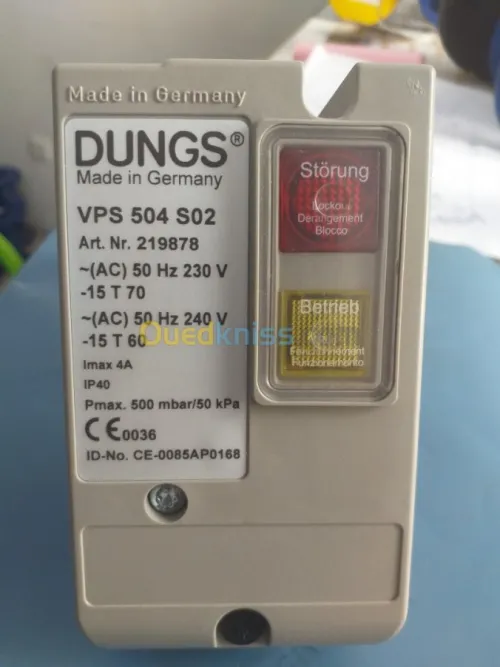 pressostat DUNGS