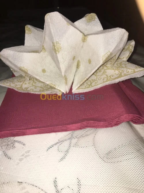 serviettes en papier pour fêtes