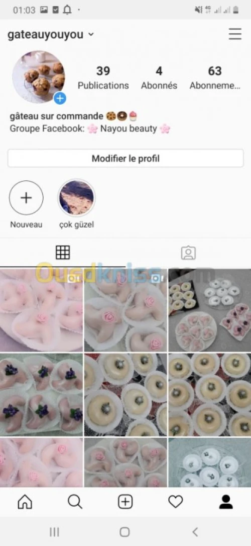 Offre pour commande de gâteaux 