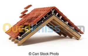  charpentier en bois , plan 3D