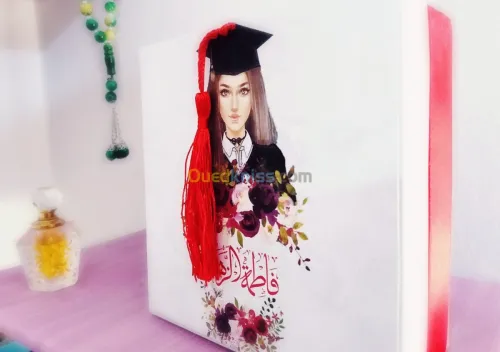 Carte d'invitation et Boîte a gâteaux 