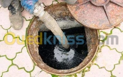 Service nettoyage Débouchage canalisation curage vidange fosse septique