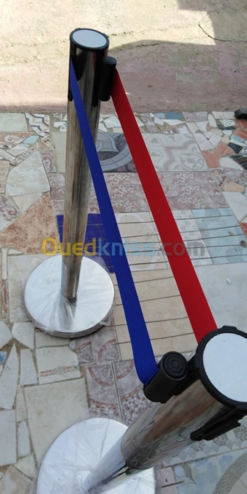 PIQUETS D'HOTEL A SANGLE : ROUGE/BLEU