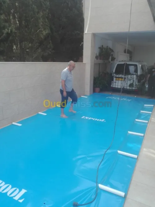 couvercle bachea barres  piscine  