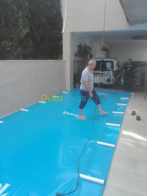couvercle bachea barres  piscine  