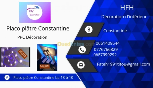 Placo plâtre Constantine 