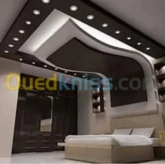Plafond placo plâtre BA13 & PVC