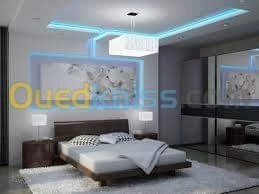 Plafond placo plâtre BA13 & PVC