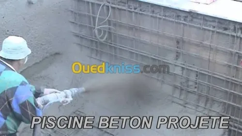 projection de béton