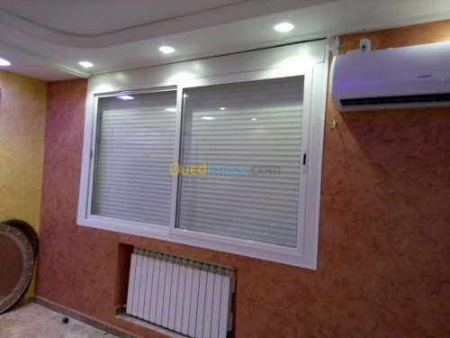 menuiserie aluminium,vitrines,PVC,Mur 