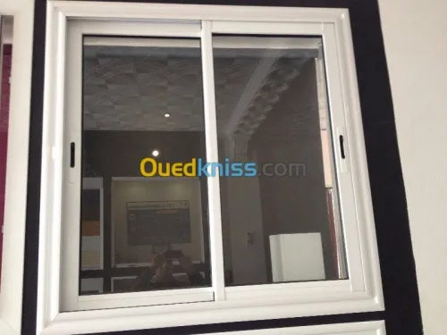 menuiserie aluminium,vitrines,PVC,Mur 