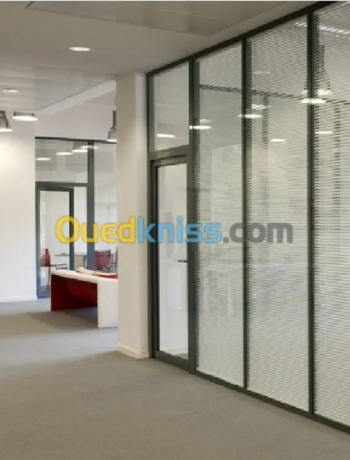 menuiserie aluminium,vitrines,PVC,Mur 