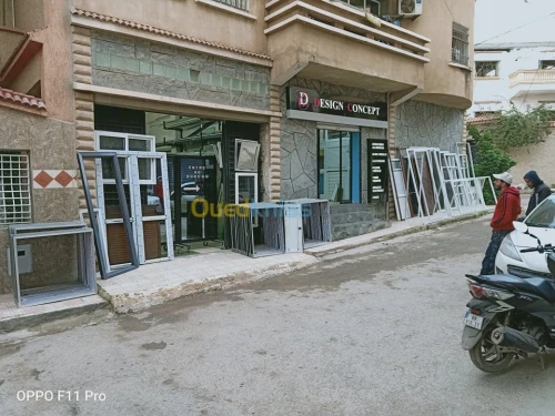 menuiserie aluminium,vitrines,PVC,Mur 