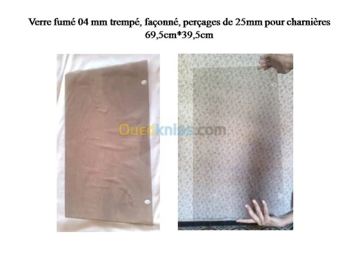 Verre trempé, sablé, façonné