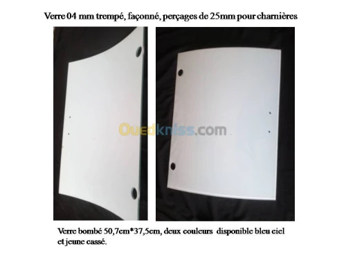 Verre trempé, sablé, façonné