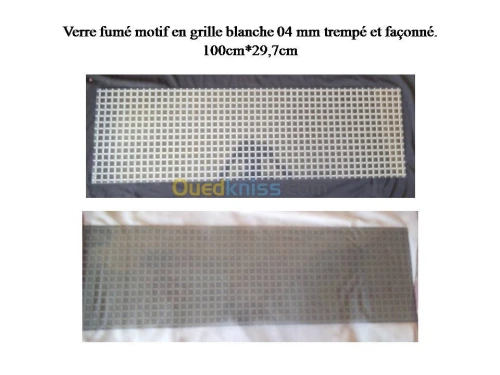 Verre trempé, sablé, façonné