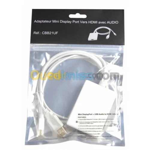 Adaptateur mini display to Audio HDMI