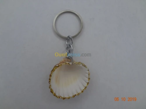 Porte-clés en coquillage 