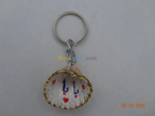 Porte-clés en coquillage 