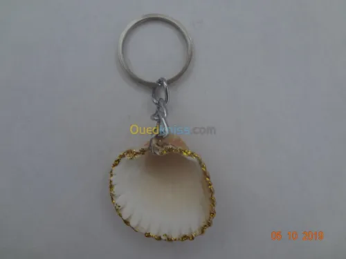 Porte-clés en coquillage 