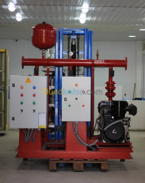 Station Anti-incendie sur SKID - (Station de pompage incendie)