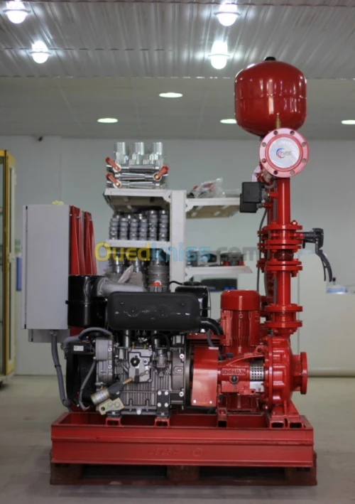 Station Anti-incendie sur SKID - (Station de pompage incendie)