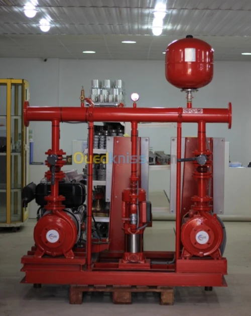 Station Anti-incendie sur SKID - (Station de pompage incendie)