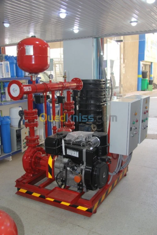 Station Anti-incendie sur SKID - (Station de pompage incendie)