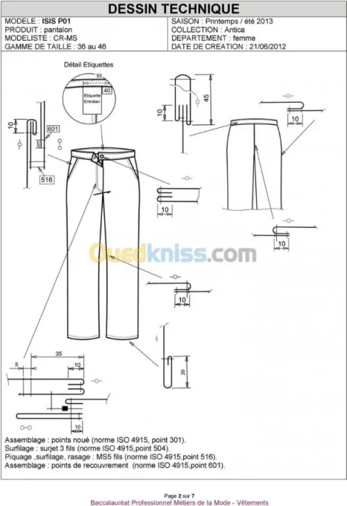 Couturier expérimenté 