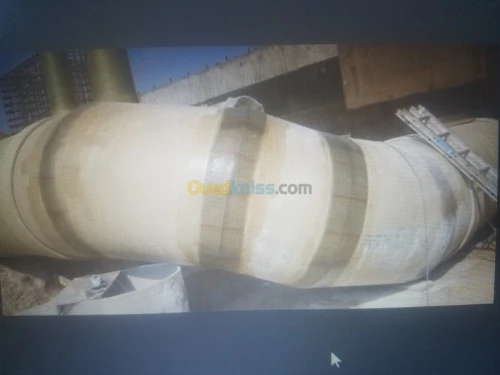 Fourniture et pose des tubes en PRV