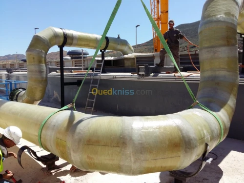 Fourniture et pose des tubes en PRV