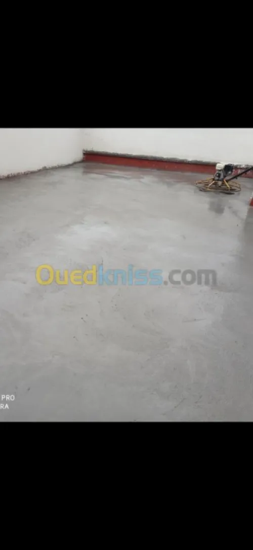 chape industriel forme de pente