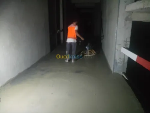 chape industriel forme de pente