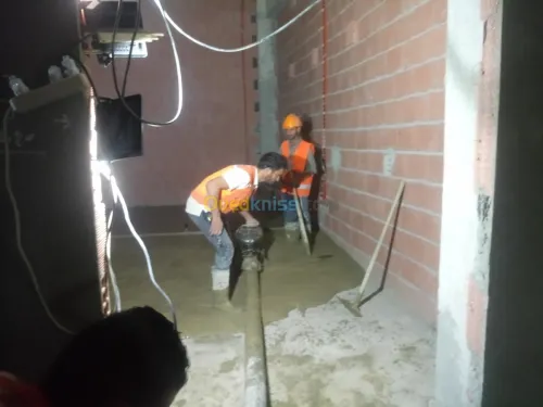 chape industriel forme de pente