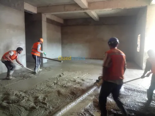 chape industriel forme de pente