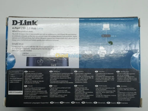 D-Link DUB-H4 Hub 4 ports Alimenté 2 A