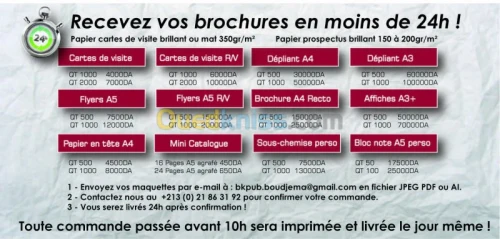 CONCEPTION ET IMPRESSION