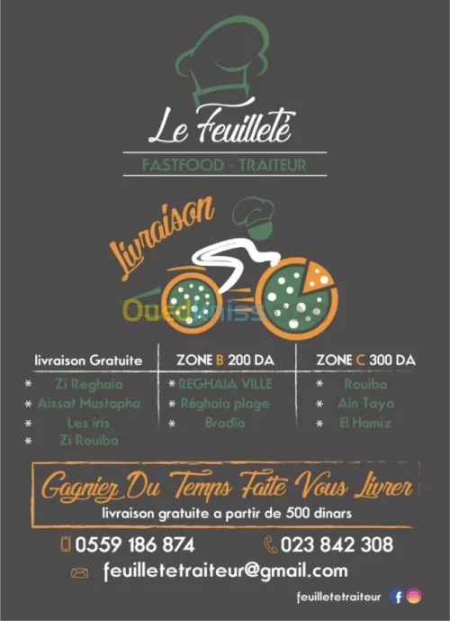 Traiteur et gestion des cantines 