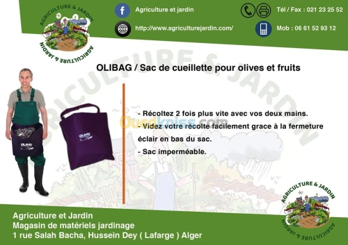 sac de récolte olives et fruits 