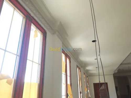 Placo plâtre décoration séparation 