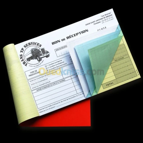 Carnet NCR Autocopiant A7,A6,A5,A4