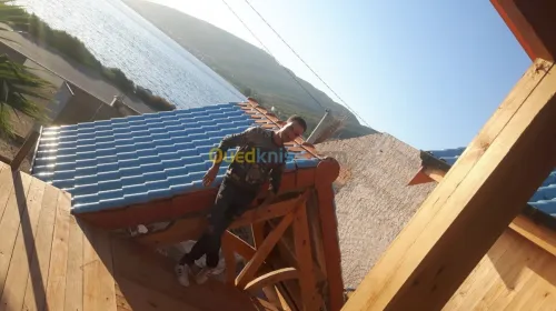 construction bois et tuils