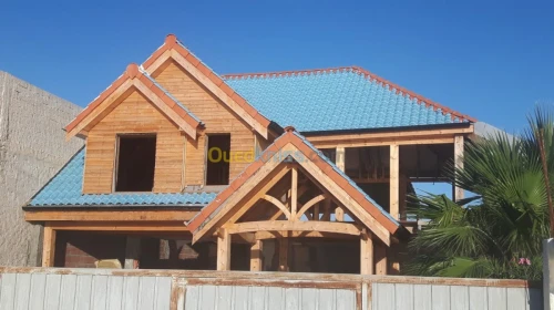 construction bois et tuils