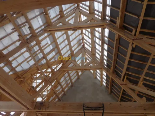 construction bois et tuils
