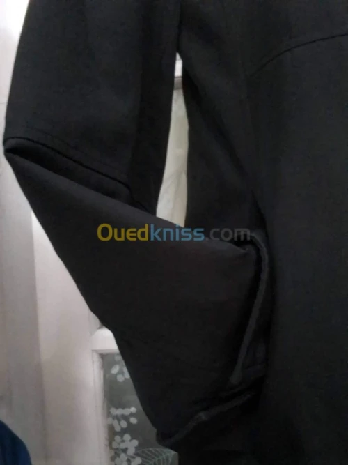 veste style imperméable noir