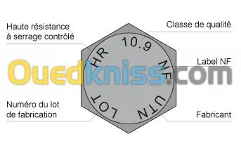 boulons hr 10.9  charpente metalliq