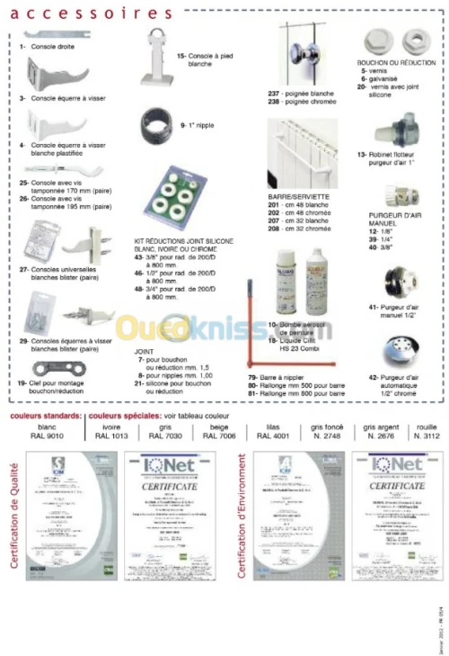 Radiateur GLOBAL 8, 10, 12 éléments